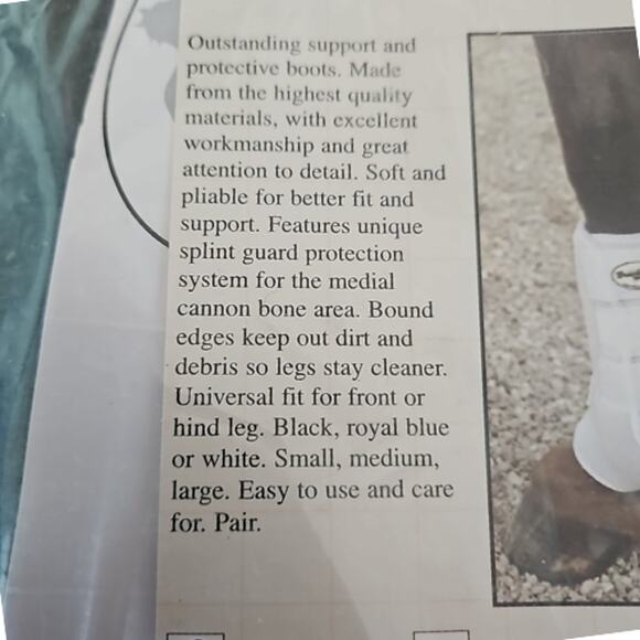 Brookside Destiny Equine Support Boots Black Small - Picture 6 of 7